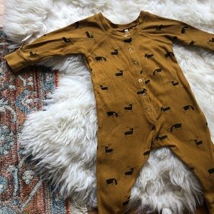 •RYLEE + CRU• 3-6 month moose rubbed long johns.